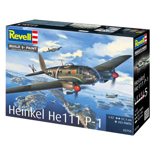 Revell modelbouwpakket heinkel he 111p-1 1:32 - 433dlg.