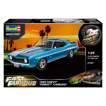 Revell modelbouwpakket fast furious 1969 chevy camaro yenko 1:25 - 92dlg.