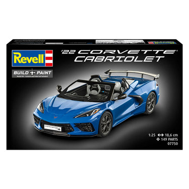 Revell modelbouwpakket corvette c8 cabriolet 1:25 - 149dlg.