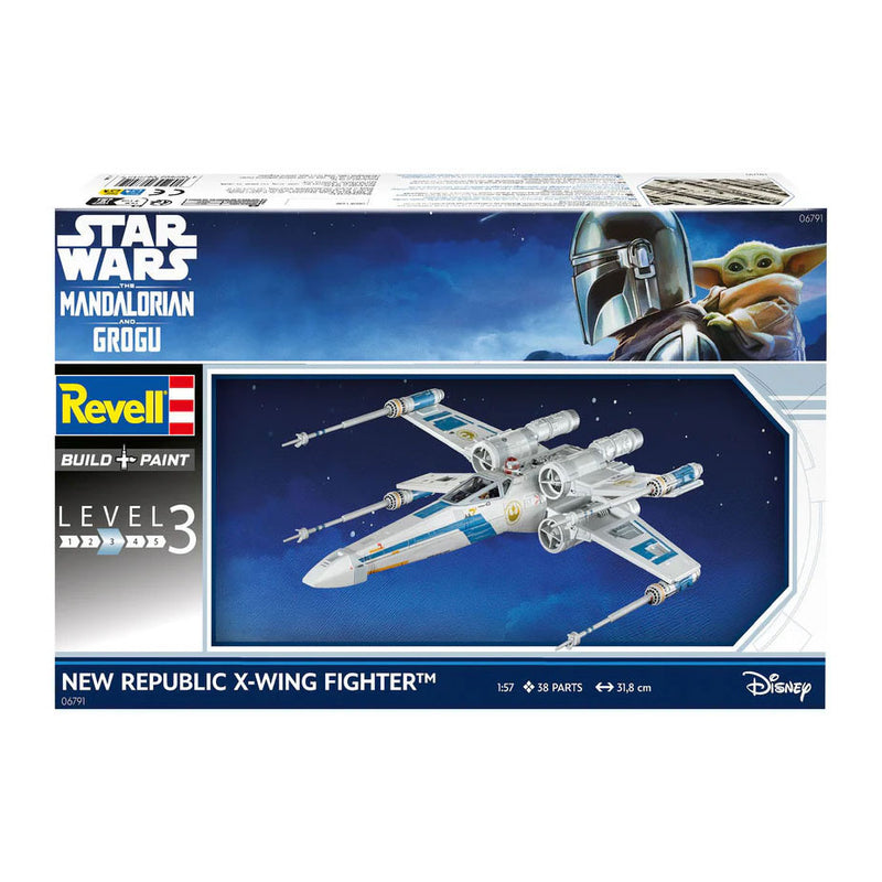 Load image into Gallery viewer, Revell modelbouwpakket the mandalorian and grogu new republic x-wing fighter 1:57 - 38dlg.
