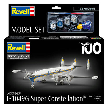 Revell modelbouwpakket lockheed l.1049g super constellation lufthansa 1:144 - 95dlg.