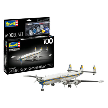 Revell modelbouwpakket lockheed l.1049g super constellation lufthansa 1:144 - 95dlg.