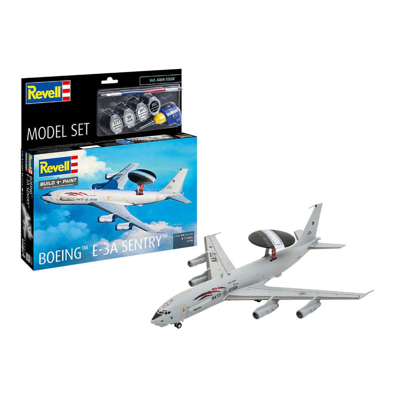 Load image into Gallery viewer, Revell modelbouwpakket model set boeing e-3a 1:144 - 77dlg.

