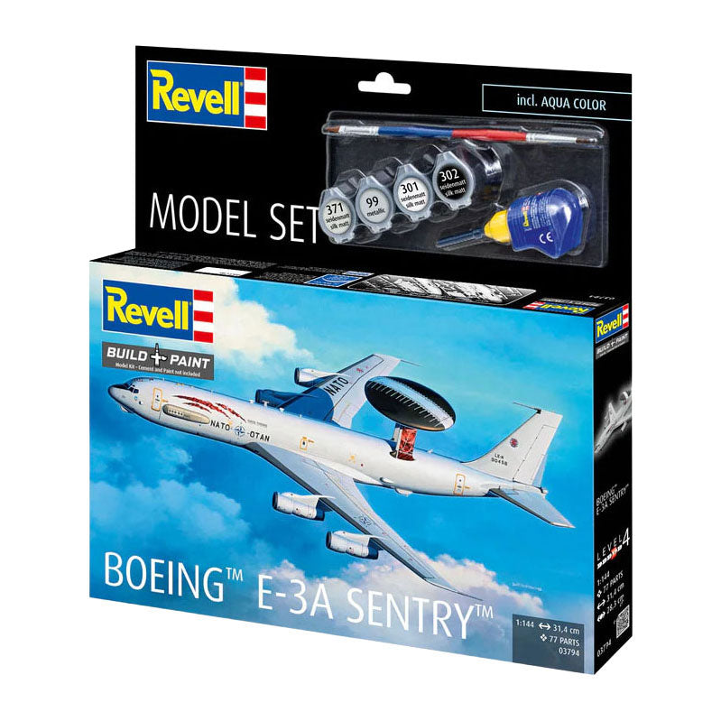 Load image into Gallery viewer, Revell modelbouwpakket model set boeing e-3a 1:144 - 77dlg.
