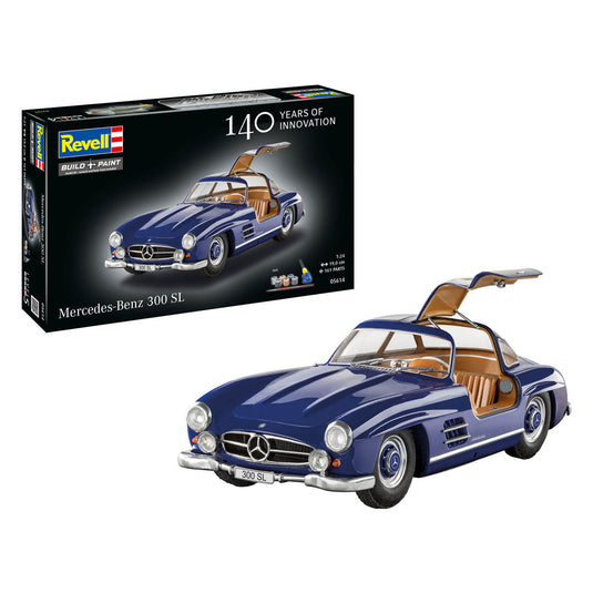 Revell modelbouwpakket mercedes-benz 300 sl 100 jaar mb 1:24 - 161dlg.