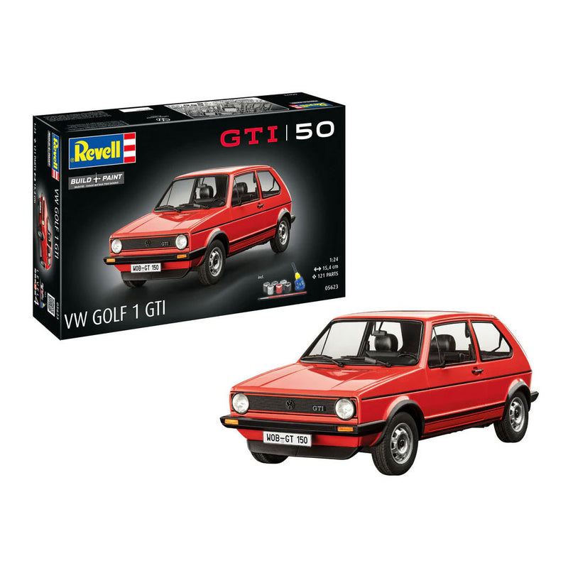 Load image into Gallery viewer, Revell modelbouwpakket gift set 50 years of the vw golf 1 gti 1:24 - 121dlg.
