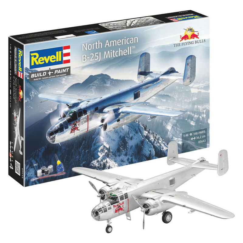 Load image into Gallery viewer, Revell modelbouwpakket gift set b-25j mitchell: flying bulls 1:48 - 148dlg.

