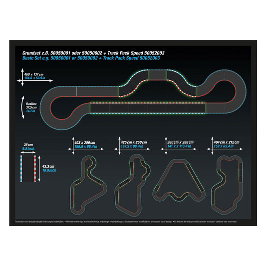 Carrera hybrid baanstukken track pack 1 - 10dlg.