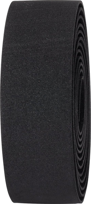 Bbb cycling stuurlint racefiets - zelfklevend stuurtape met stretch materiaal - antislip - lengte: 200cm - dikte: 2mm - inclusief stuurdoppen - zwart eco - raceribbon bht-01eco