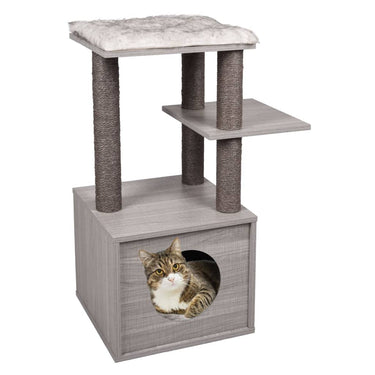 Flamingo flamingo kattenmeubel elias 57x40x84 cm grijs