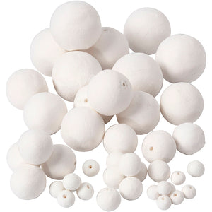 Creativ company katoen ballen wit, 42st.