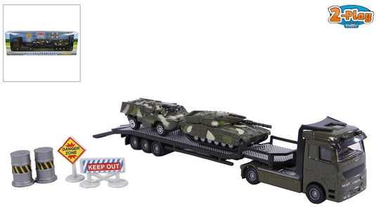 2-play military transporter + tanks 24cm
