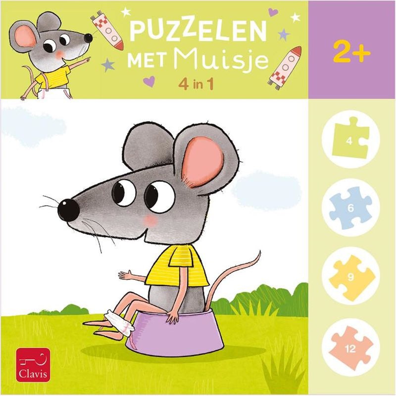 Afbeelding laden in galerijviewer, Puzzelen met muisje. 2+
