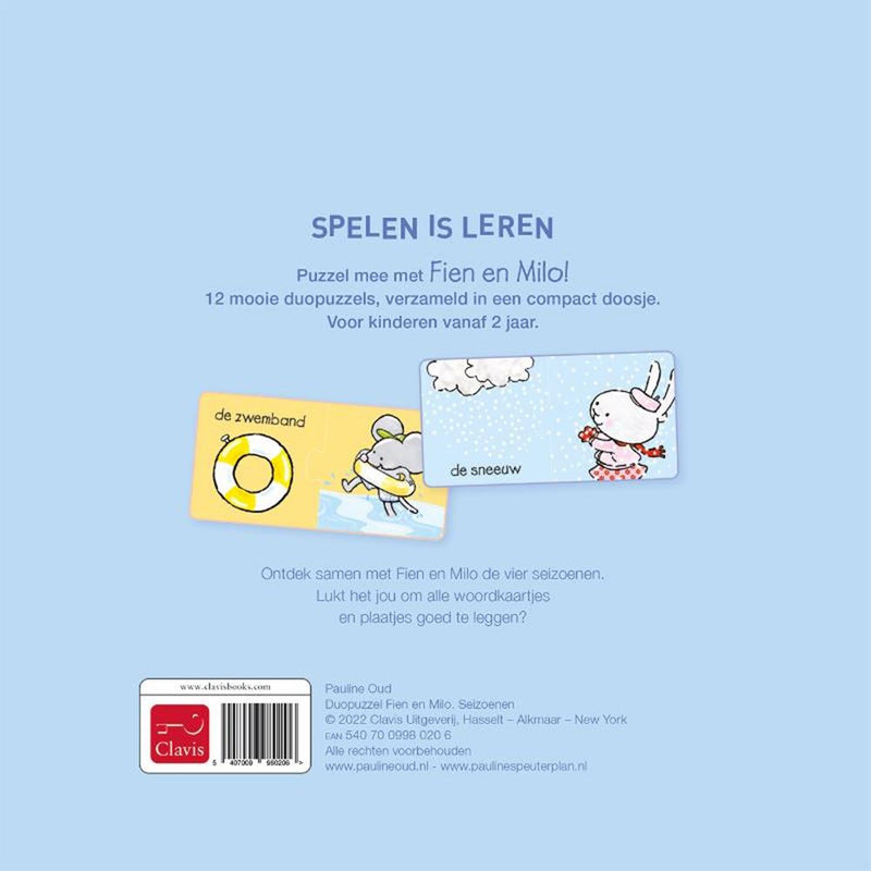 Laden Sie das Bild in Galerie -Viewer, Duopuzzel fien en milo. 2+
