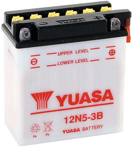 Yuasa batterij 12n5-3b . battery 12n5-3b standard without sp