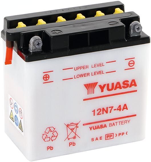 Yuasa batterij 12n7-4a battery 12n7-4a standard without sp
