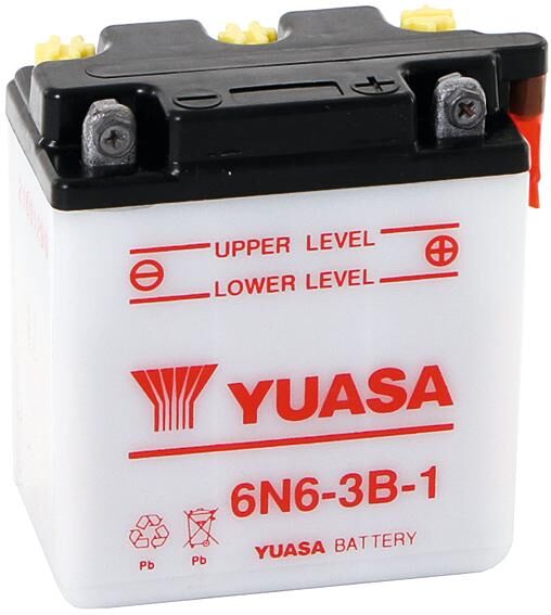 Yuasa batterij 6n6-3b-1 battery 6n6-3b-1 standard without sp