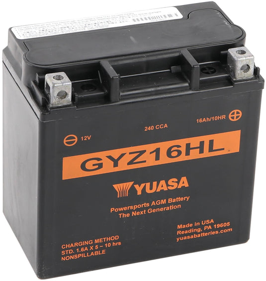 Yuasa batterij gyz16hl battery gyz16hl agm