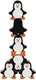 Goki houten stapelspel pinguin