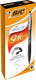Bic atlantis soft uitschuifbare balpennen - zwart - doos van 12 stuks - medium punt 1 mm
