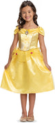 Disguise disney prinses - beauty the beast, belle jurk classic, maat m (7-8 jaar), meisjes