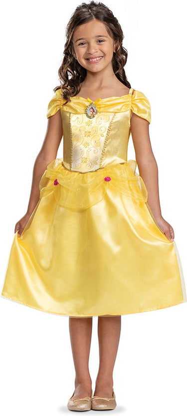 Disguise disney prinses - beauty the beast, belle jurk classic, maat xs (3t-4t jaar), meisjes