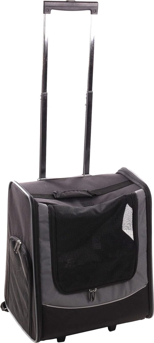 Flamingo calypto - smart trolley honden - smart trolley calypto zwart l 42x34x53cm - 1st - 136536 - 1st