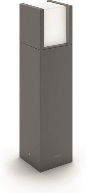 Philips led philips arbour sokkellamp voor buiten - warmwit licht - klein