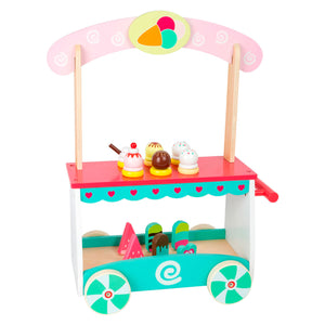 Small foot - houten ijscokar met accessoires
