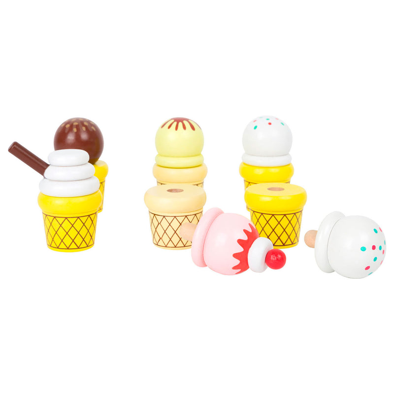 Load image into Gallery viewer, Small foot - houten ijscokar met accessoires

