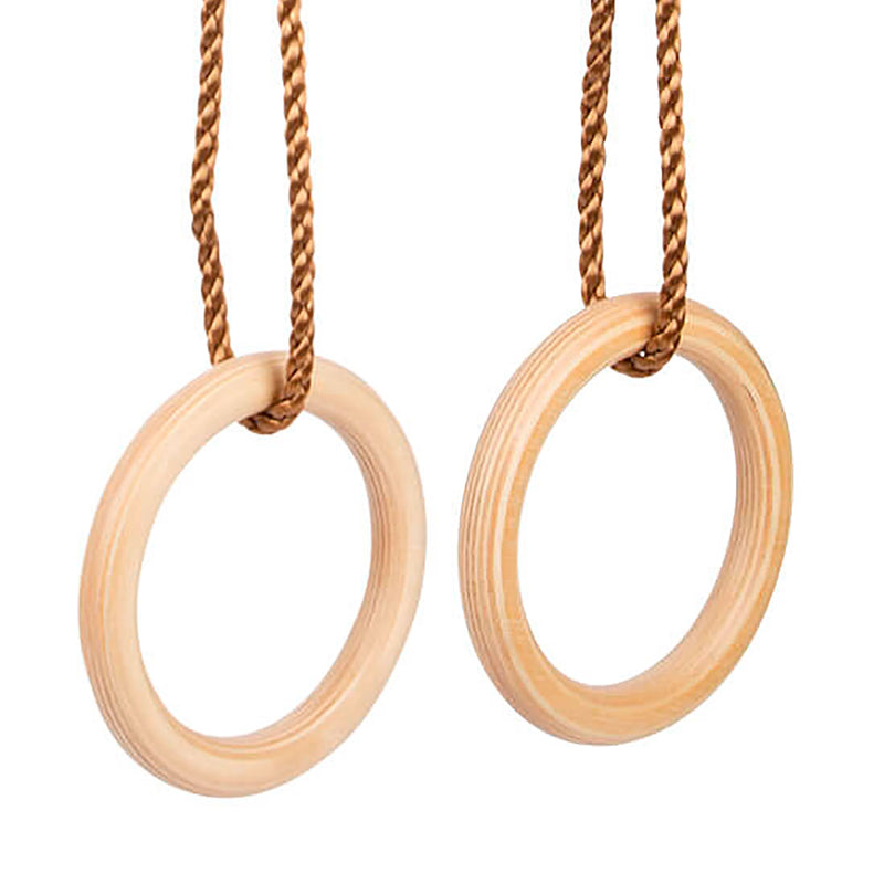 Load image into Gallery viewer, Small foot - houten gymnastiek ringen
