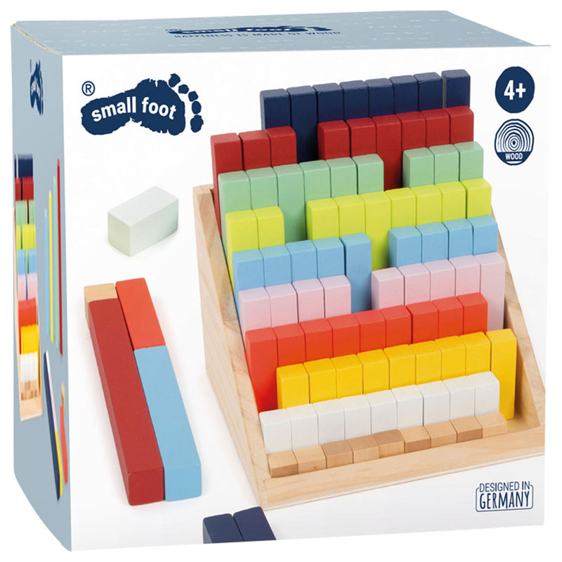 Load image into Gallery viewer, Small foot - houten rekenblokken in box, 100dlg.
