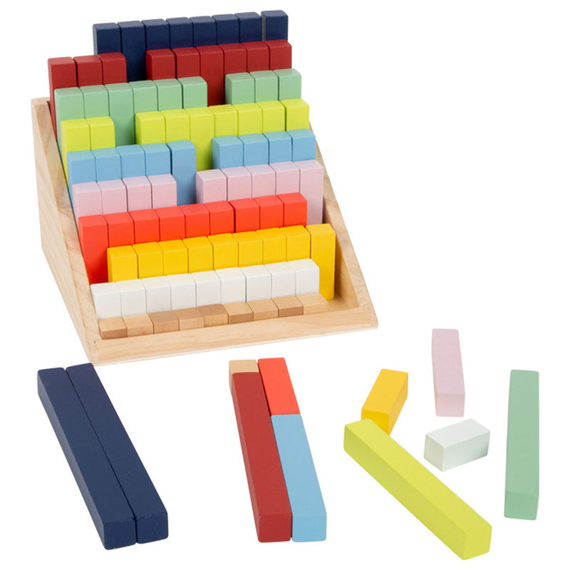 Load image into Gallery viewer, Small foot - houten rekenblokken in box, 100dlg.
