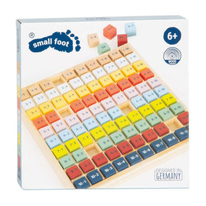 Small foot - houten reken keersommen kleur, 82dlg.