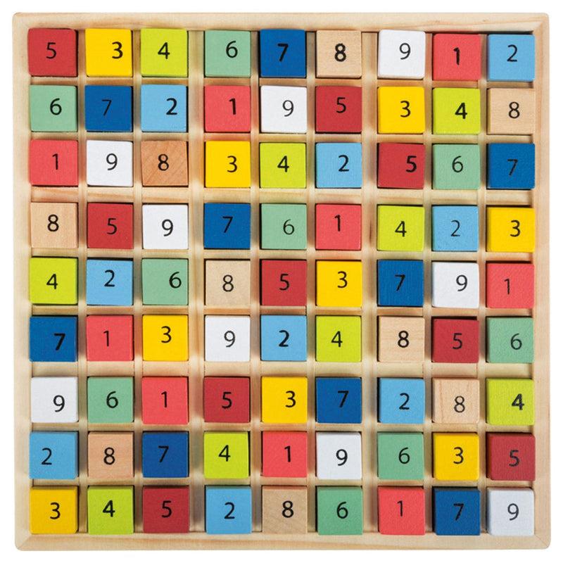 ギャラリービューアに画像をロードする, Small foot - houten sudoku spel kleur, 82dlg.
