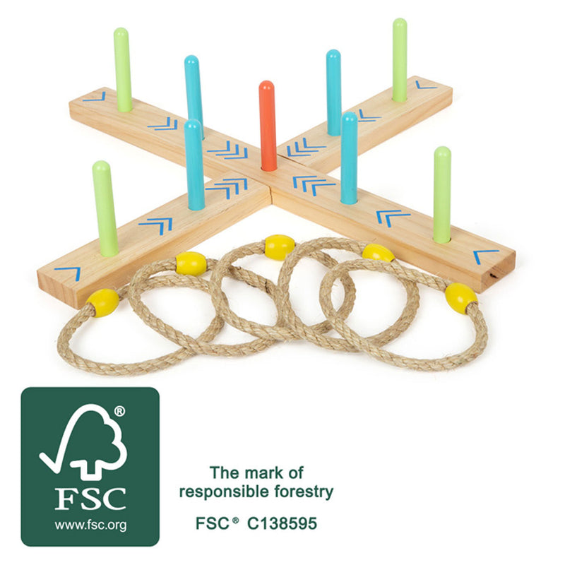 Load image into Gallery viewer, Small foot - houten ringwerpspel active
