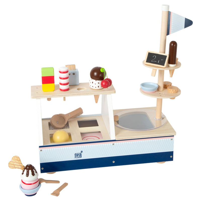 Load image into Gallery viewer, Small foot - houten ijskraam, 21dlg.
