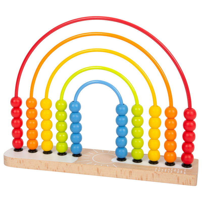 Afbeelding laden in galerijviewer, Small foot - houten motoriekspiraal regenboog
