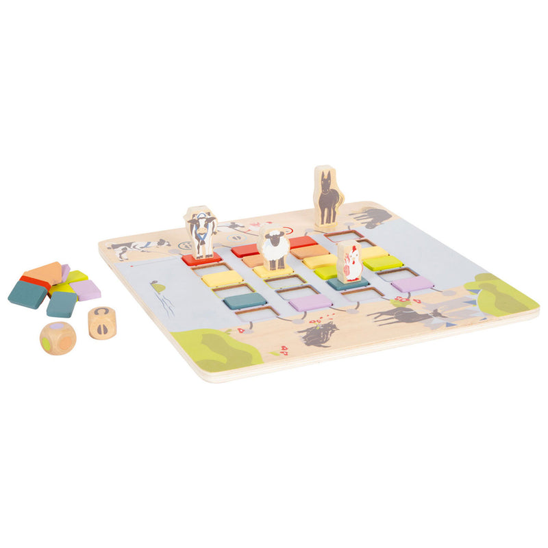 Load image into Gallery viewer, Small foot - houten spel brug oversteken dieren
