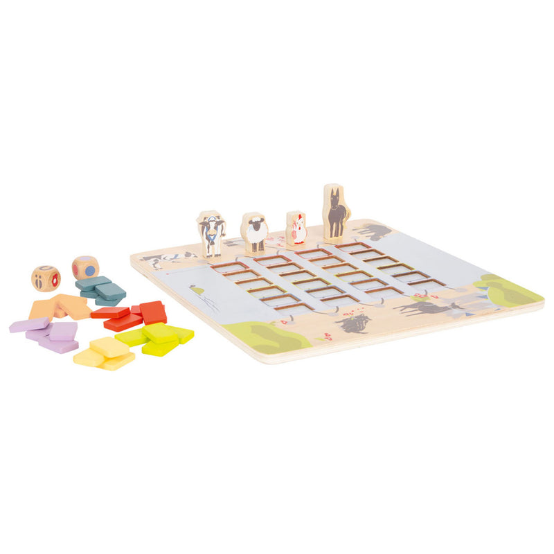 Load image into Gallery viewer, Small foot - houten spel brug oversteken dieren
