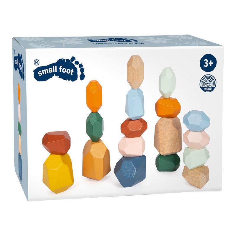 Load image into Gallery viewer, Small foot - houten balans blokken safari, 18dlg.
