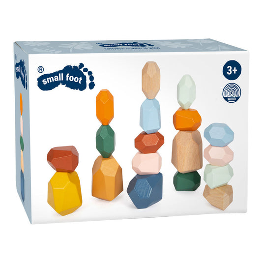 Small foot - houten balans blokken safari, 18dlg.