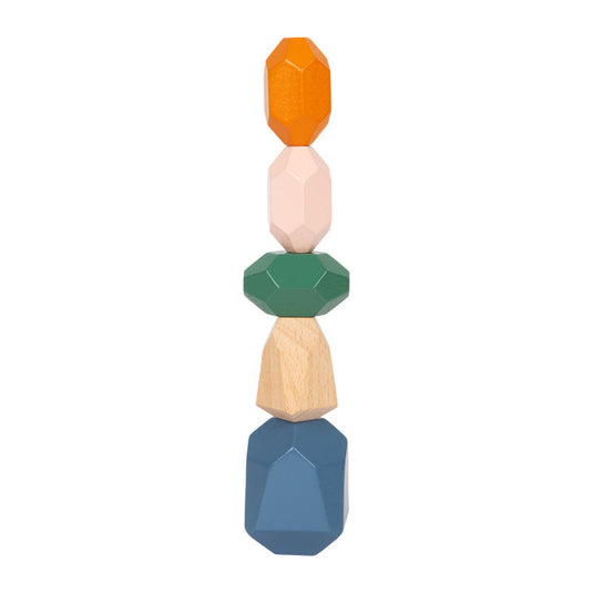 Small foot - houten balans blokken safari, 18dlg.