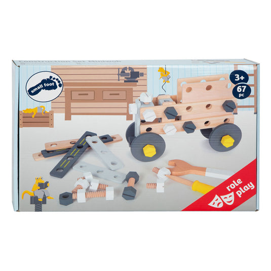 Small foot - houten constructieset miniwob, 67dlg.