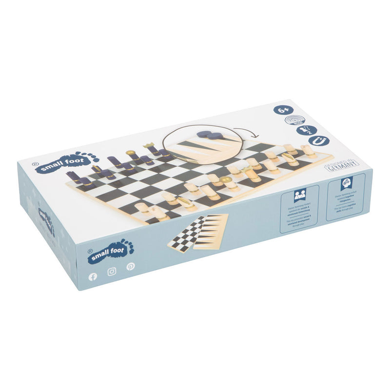 Load image into Gallery viewer, Small foot - schaak en backgammon spel (golden edition)
