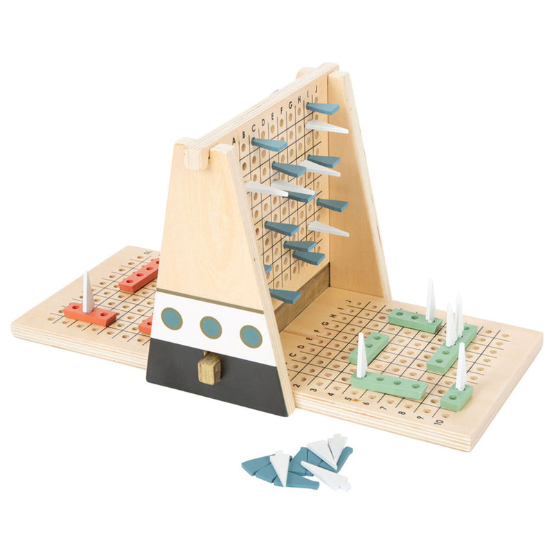 Load image into Gallery viewer, Small foot - houten strategie spel slag om de schepen
