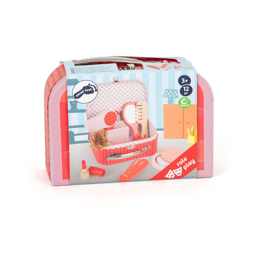 Small foot - houten retro speel make-up in koffer