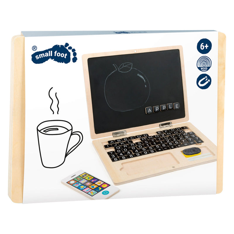 Chargez l'image dans la visionneuse de la galerie, Small foot - houten laptop met magneetbord
