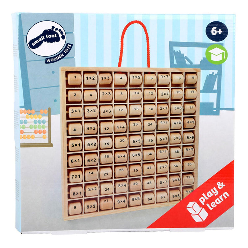 ギャラリービューアに画像をロードする, Small foot - houten vermenigvuldigingstabel 1x1
