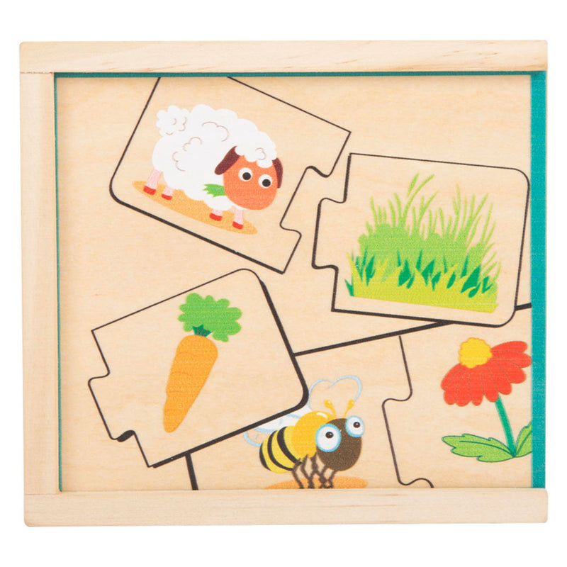 Load image into Gallery viewer, Small Foot Houten Puzzel Dieren en hun Voedsel
